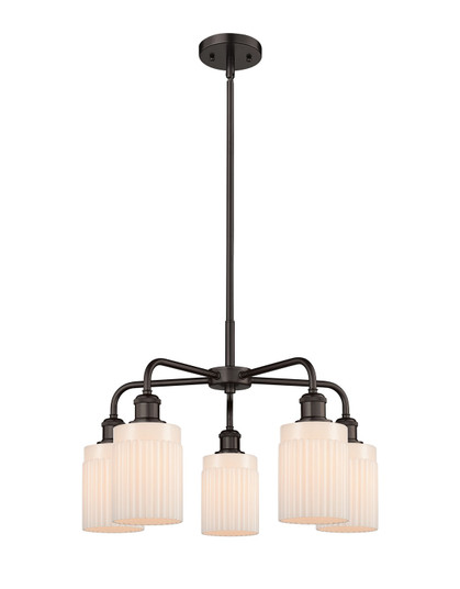 Downtown Urban Five Light Chandelier in Oil Rubbed Bronze (405|516-5CR-OB-G341)