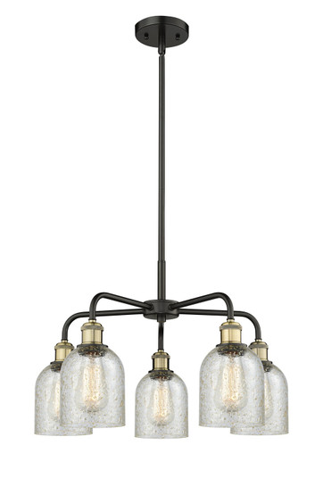 Ballston Five Light Chandelier in Black Antique Brass (405|516-5CR-BAB-G259)