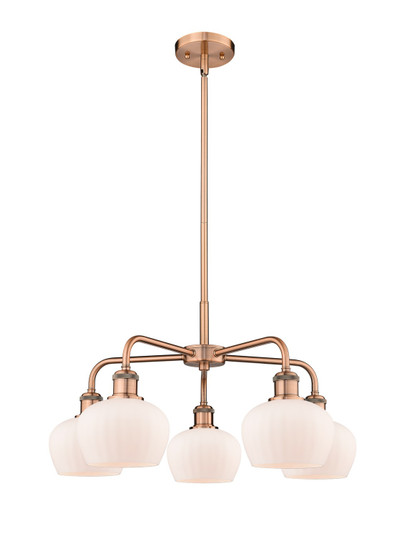 Ballston Five Light Chandelier in Antique Copper (405|516-5CR-AC-G91)