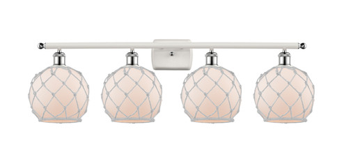 Ballston LED Bath Vanity in White Polished Chrome (405|516-4W-WPC-G121-8RW-LED)
