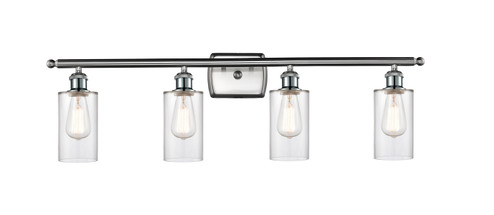 Ballston Four Light Bath Vanity in Brushed Satin Nickel (405|516-4W-SN-G802)