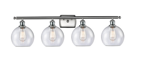 Ballston Four Light Bath Vanity in Brushed Satin Nickel (405|516-4W-SN-G124-8)