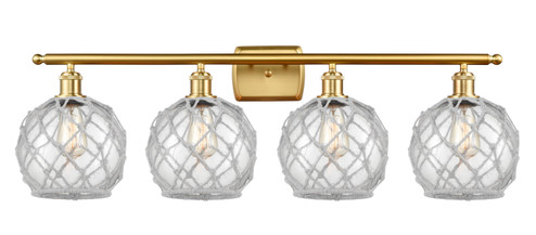Ballston Four Light Bath Vanity in Satin Gold (405|516-4W-SG-G122-8RW)