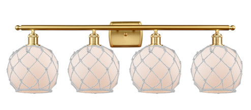 Ballston Four Light Bath Vanity in Satin Gold (405|516-4W-SG-G121-8RW)