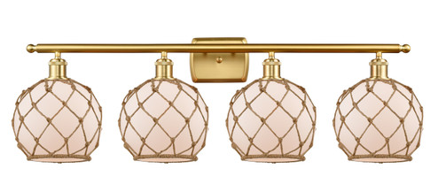 Ballston Four Light Bath Vanity in Satin Gold (405|516-4W-SG-G121-8RB)