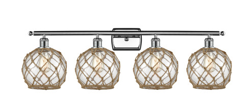 Ballston Four Light Bath Vanity in Polished Chrome (405|516-4W-PC-G122-8RB)