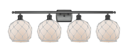 Ballston Four Light Bath Vanity in Matte Black (405|516-4W-BK-G121-8RW)