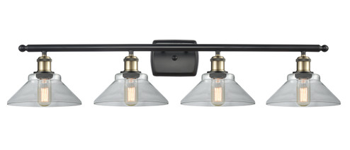 Ballston Four Light Bath Vanity in Black Antique Brass (405|516-4W-BAB-G132)