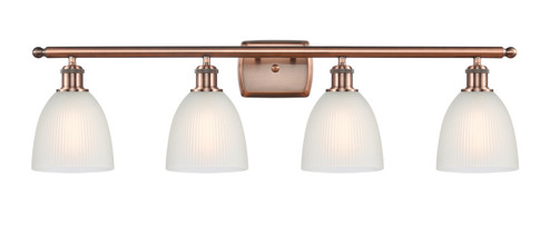 Ballston Four Light Bath Vanity in Antique Copper (405|516-4W-AC-G381)