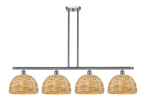 Ballston Four Light Island Pendant in Satin Nickel (405|516-4I-SN-RBD-12-NAT)