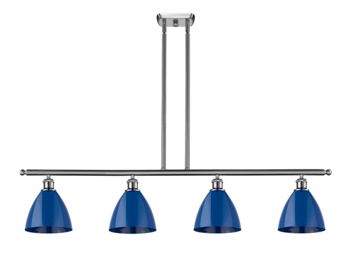 Ballston Four Light Island Pendant in Brushed Satin Nickel (405|516-4I-SN-MBD-75-BL)
