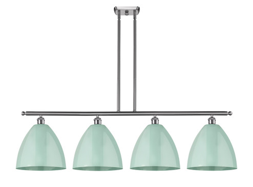 Ballston LED Island Pendant in Brushed Satin Nickel (405|516-4I-SN-MBD-12-RD-LED)