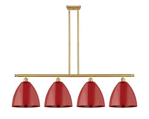 Ballston Four Light Island Pendant in Satin Gold (405|516-4I-SG-MBD-12-RD)