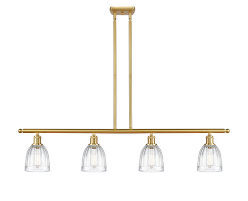 Ballston Four Light Island Pendant in Satin Gold (405|516-4I-SG-G442)