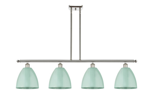 Ballston Four Light Island Pendant in Polished Nickel (405|516-4I-PN-MBD-9-SF)