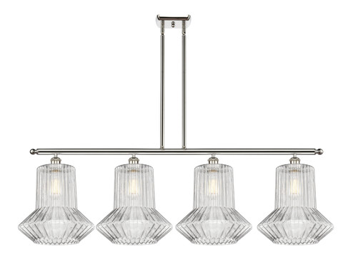 Ballston Four Light Island Pendant in Polished Nickel (405|516-4I-PN-G212)
