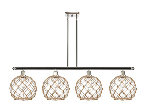 Ballston LED Island Pendant in Polished Nickel (405|516-4I-PN-G122-10RB-LED)