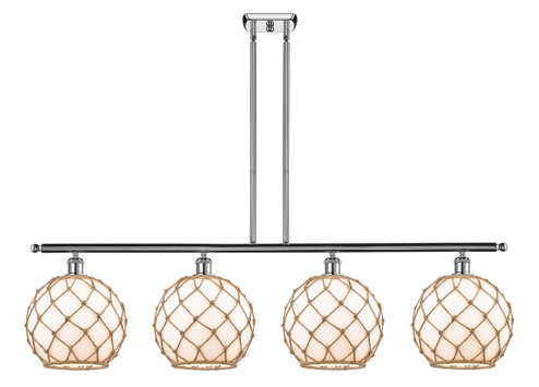 Ballston Four Light Island Pendant in Polished Chrome (405|516-4I-PC-G121-10RB)