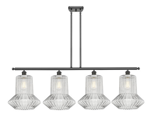 Ballston Four Light Island Pendant in Oil Rubbed Bronze (405|516-4I-OB-G212)