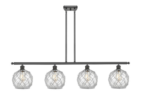 Ballston Four Light Island Pendant in Oil Rubbed Bronze (405|516-4I-OB-G122-8RW)