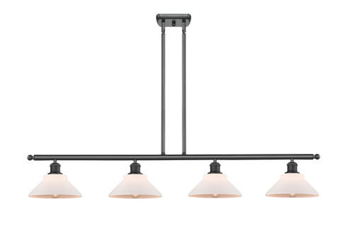 Ballston Four Light Island Pendant in Matte Black (405|516-4I-BK-G131)