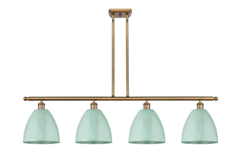 Ballston Four Light Island Pendant in Brushed Brass (405|516-4I-BB-MBD-9-SF)