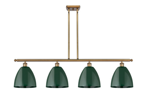 Ballston Four Light Island Pendant in Brushed Brass (405|516-4I-BB-MBD-9-GR)