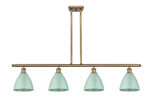 Ballston Four Light Island Pendant in Brushed Brass (405|516-4I-BB-MBD-75-SF)
