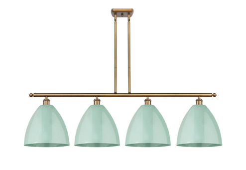 Ballston Four Light Island Pendant in Brushed Brass (405|516-4I-BB-MBD-12-SF)
