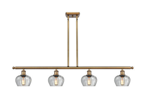 Ballston LED Island Pendant in Brushed Brass (405|516-4I-BB-G92-LED)