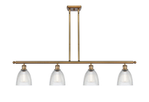 Ballston Four Light Island Pendant in Brushed Brass (405|516-4I-BB-G382)