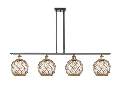 Ballston LED Island Pendant in Black Antique Brass (405|516-4I-BAB-G122-8RB-LED)