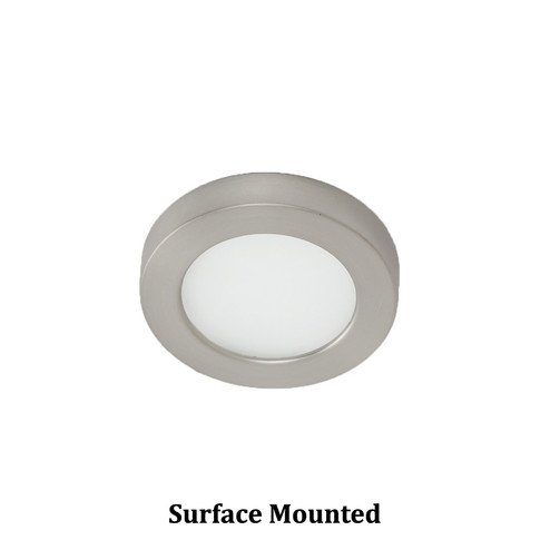 Led Button Light LED Button Light in Brushed Nickel (34|HR-LED90-27-BN)