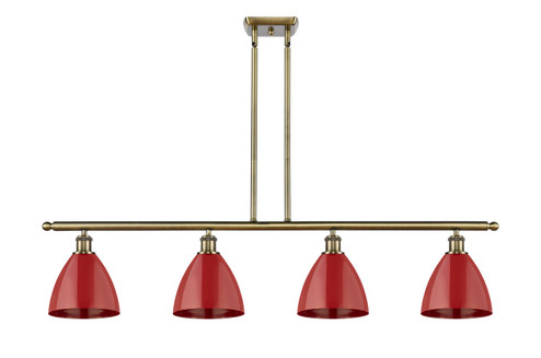 Ballston Four Light Island Pendant in Antique Brass (405|516-4I-AB-MBD-75-RD)