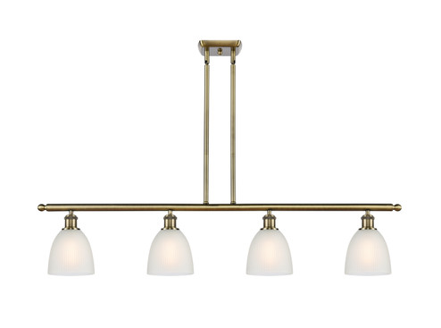 Ballston LED Island Pendant in Antique Brass (405|516-4I-AB-G381-LED)