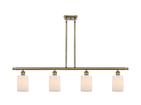 Ballston Four Light Island Pendant in Antique Brass (405|516-4I-AB-G341)