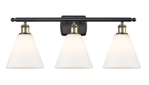 Ballston Three Light Bath Vanity in Brushed Satin Nickel (405|516-3W-SN-GBC-81)