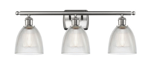Ballston Three Light Bath Vanity in Brushed Satin Nickel (405|516-3W-SN-G382)