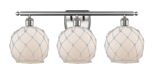 Ballston Three Light Bath Vanity in Brushed Satin Nickel (405|516-3W-SN-G121-8RW)