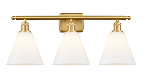 Ballston Three Light Bath Vanity in Satin Gold (405|516-3W-SG-GBC-81)