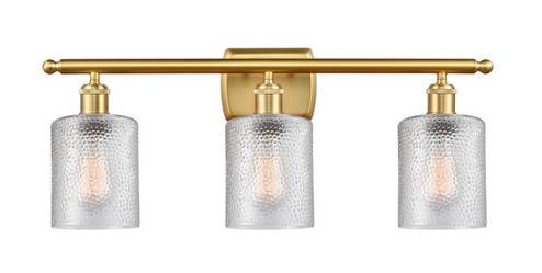 Ballston Three Light Bath Vanity in Satin Gold (405|516-3W-SG-G112)