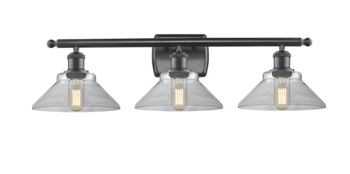 Ballston Three Light Bath Vanity in Matte Black (405|516-3W-BK-G132)