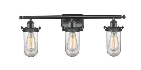 Austere Three Light Bath Vanity in Matte Black (405|516-3W-BK-CE231-CL)