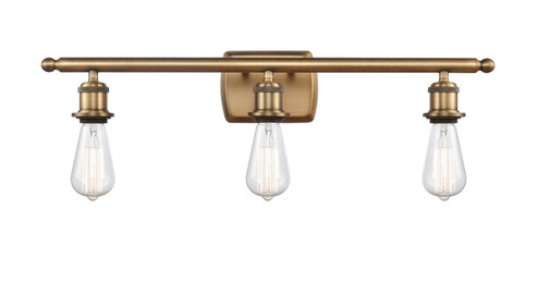 Ballston Three Light Bath Vanity in Brushed Brass (405|516-3W-BB)
