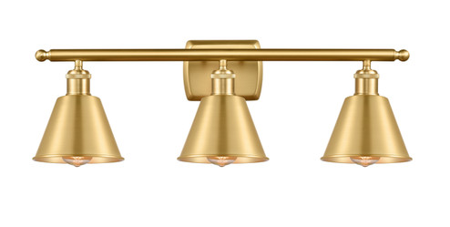 Ballston LED Bath Vanity in Black Antique Brass (405|516-3W-BAB-MBC-8-BK-LED)