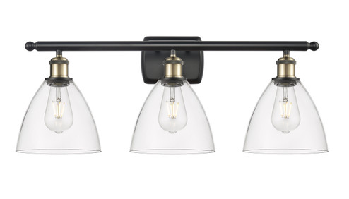Ballston Three Light Bath Vanity in Black Antique Brass (405|516-3W-BAB-GBD-752)