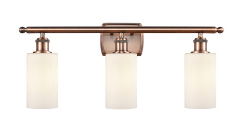 Ballston Three Light Bath Vanity in Antique Copper (405|516-3W-AC-G801)