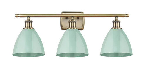 Ballston Three Light Bath Vanity in Antique Brass (405|516-3W-AB-MBD-75-SF)