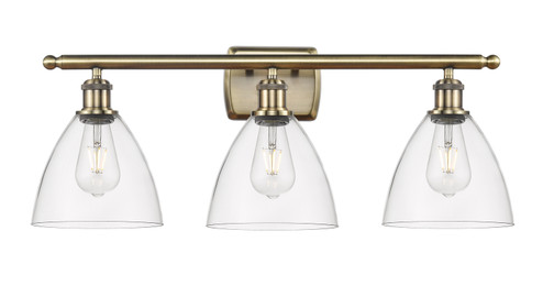 Ballston LED Bath Vanity in Antique Brass (405|516-3W-AB-GBD-752-LED)