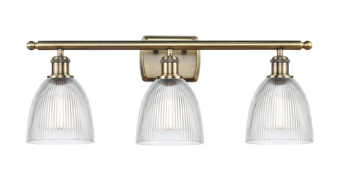 Ballston Three Light Bath Vanity in Antique Brass (405|516-3W-AB-G382)